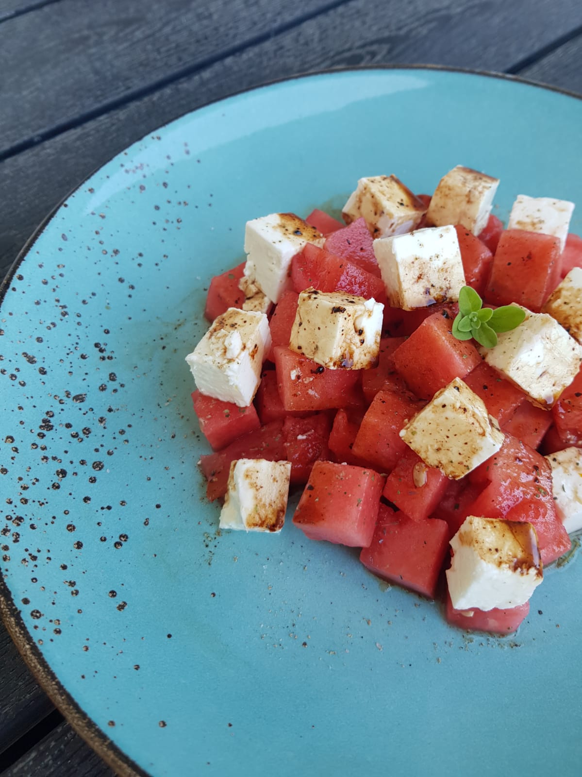 Wassermelone mit Schafskäse – leicht &amp; erfrischend! – Liebeskorn